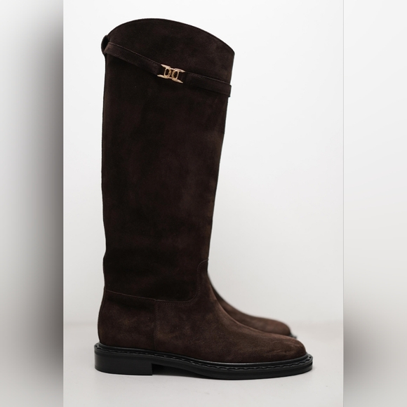 Brown Suede Knee-High Boots🇮🇹